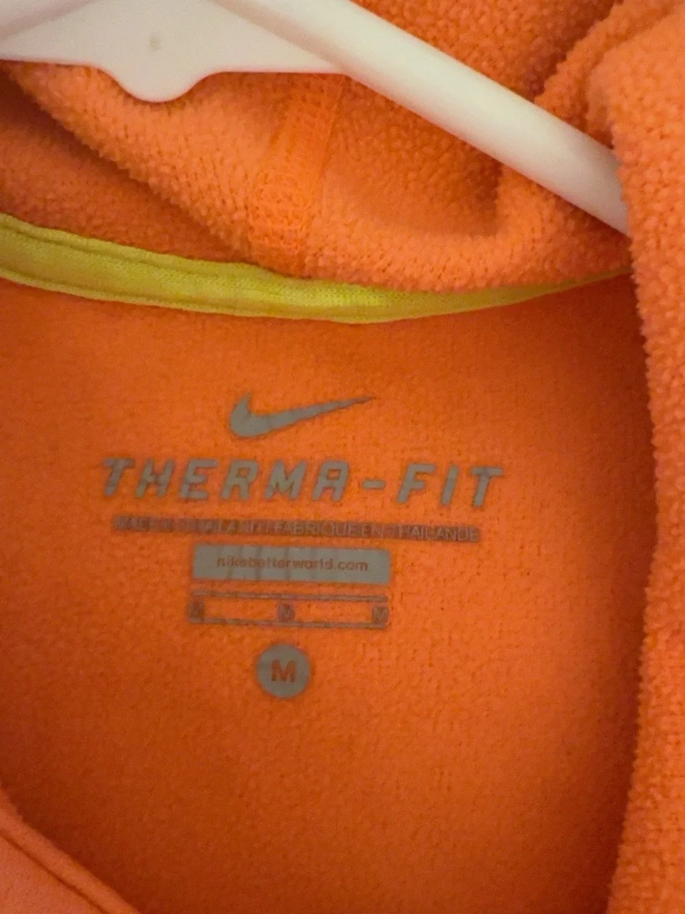 Nike Coral Orange Cowl-Neck Pullover Sweater